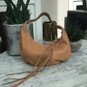 Banana Republic leather fringe purse